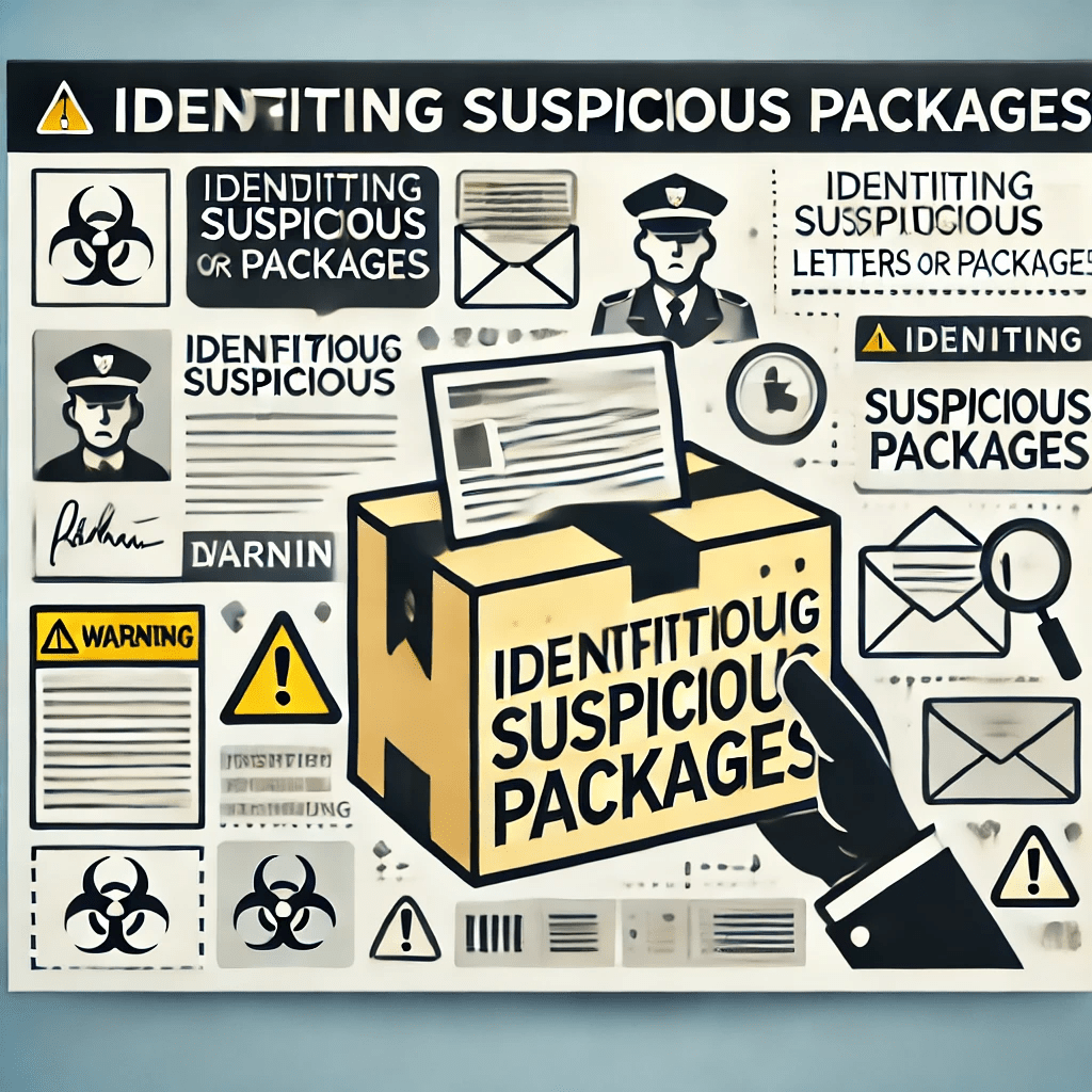 which one of these is a possible indicator of a suspicious letter or package?